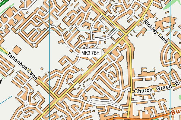 MK3 7BH map - OS VectorMap District (Ordnance Survey)