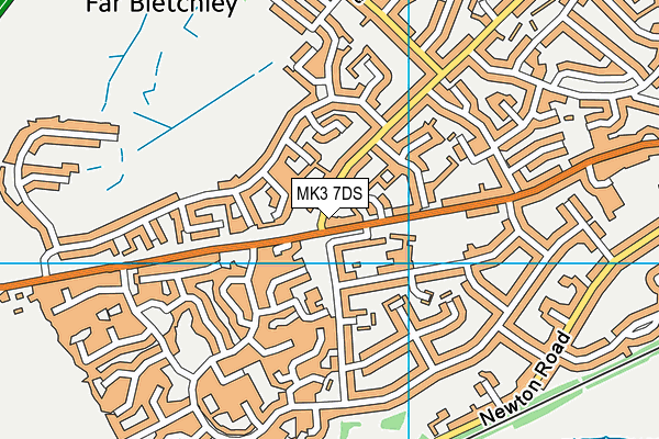 MK3 7DS map - OS VectorMap District (Ordnance Survey)