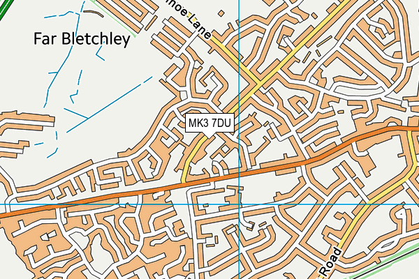 MK3 7DU map - OS VectorMap District (Ordnance Survey)