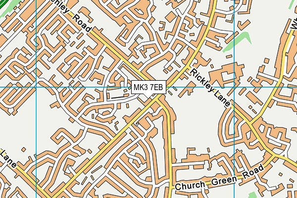 MK3 7EB map - OS VectorMap District (Ordnance Survey)