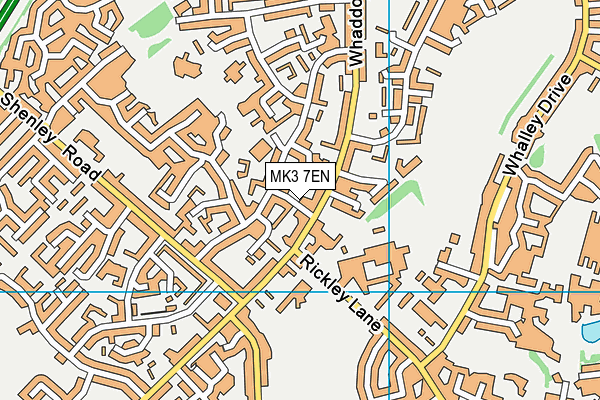 MK3 7EN map - OS VectorMap District (Ordnance Survey)