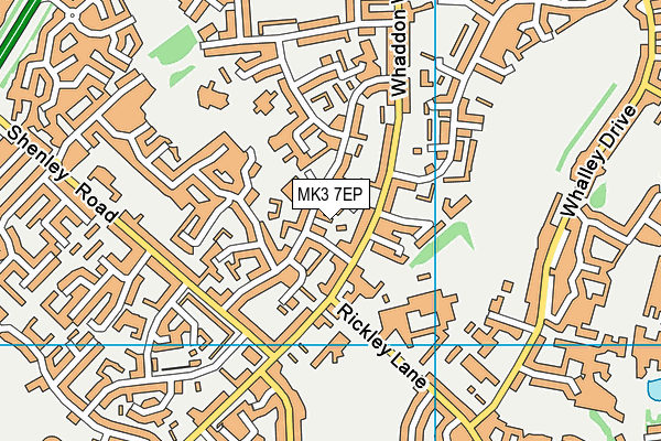 MK3 7EP map - OS VectorMap District (Ordnance Survey)