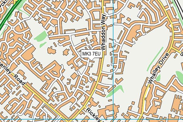 MK3 7EU map - OS VectorMap District (Ordnance Survey)