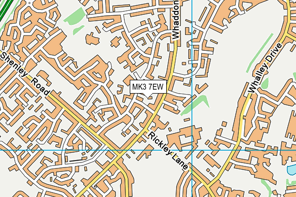 MK3 7EW map - OS VectorMap District (Ordnance Survey)