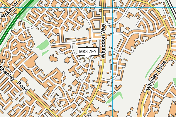 MK3 7EY map - OS VectorMap District (Ordnance Survey)