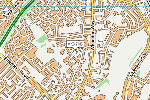 MK3 7HB map - OS VectorMap District (Ordnance Survey)