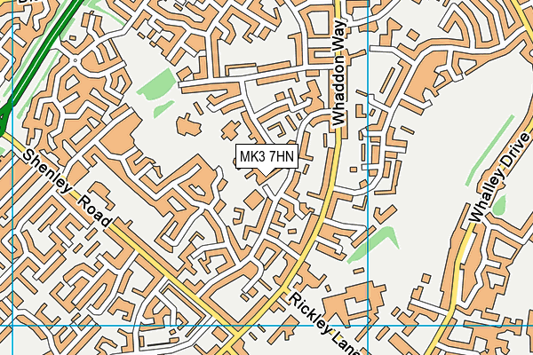 MK3 7HN map - OS VectorMap District (Ordnance Survey)