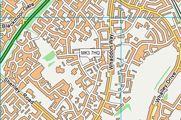 MK3 7HQ map - OS VectorMap District (Ordnance Survey)