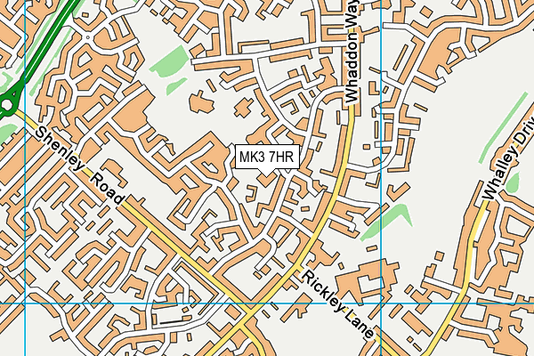 MK3 7HR map - OS VectorMap District (Ordnance Survey)