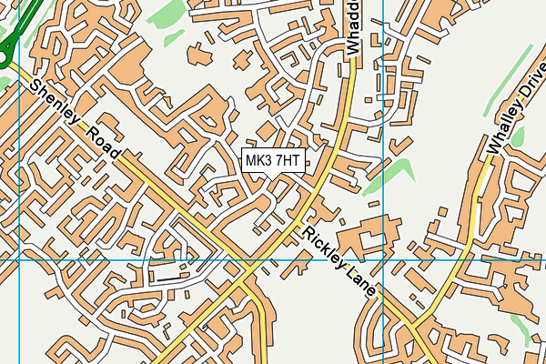 MK3 7HT map - OS VectorMap District (Ordnance Survey)