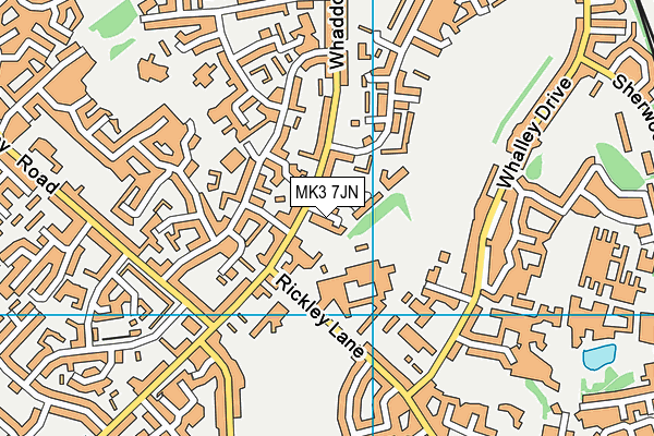 MK3 7JN map - OS VectorMap District (Ordnance Survey)