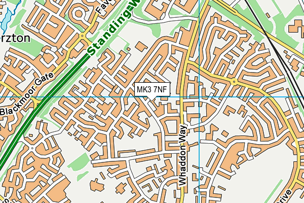 MK3 7NF map - OS VectorMap District (Ordnance Survey)