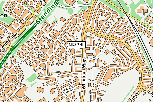MK3 7NL map - OS VectorMap District (Ordnance Survey)