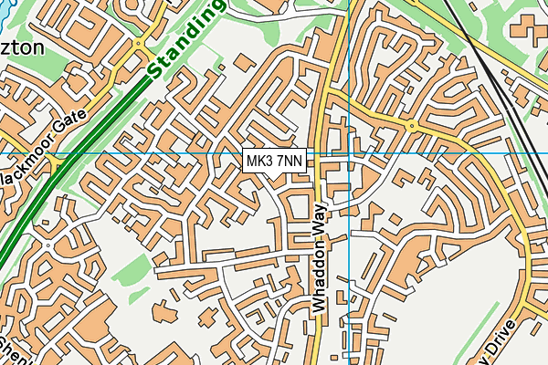 MK3 7NN map - OS VectorMap District (Ordnance Survey)
