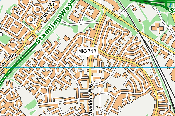 MK3 7NR map - OS VectorMap District (Ordnance Survey)