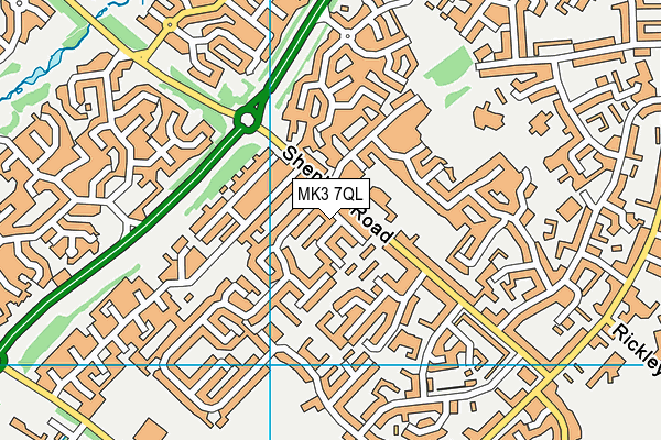 MK3 7QL map - OS VectorMap District (Ordnance Survey)