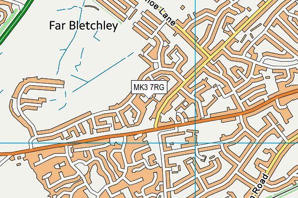 MK3 7RG map - OS VectorMap District (Ordnance Survey)