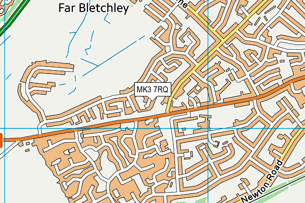 MK3 7RQ map - OS VectorMap District (Ordnance Survey)