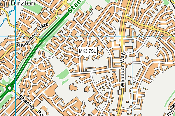 MK3 7SL map - OS VectorMap District (Ordnance Survey)