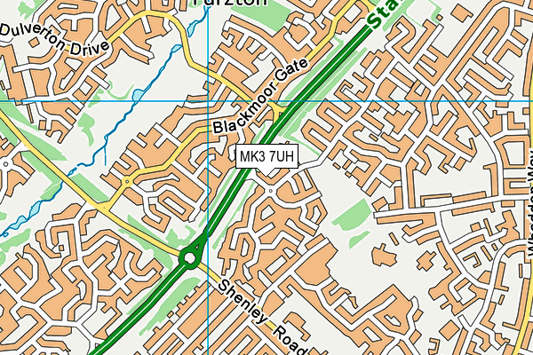MK3 7UH map - OS VectorMap District (Ordnance Survey)