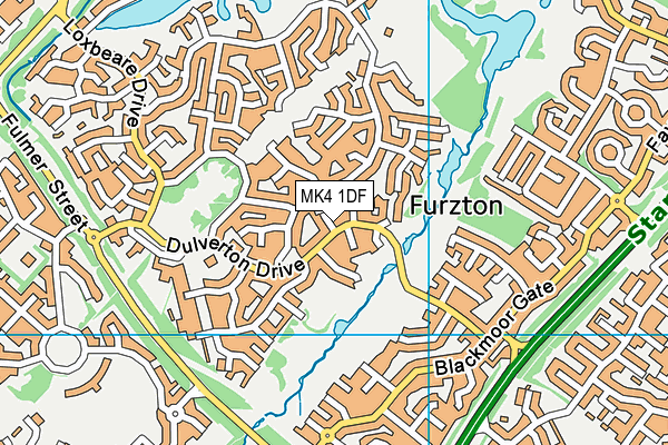 MK4 1DF map - OS VectorMap District (Ordnance Survey)