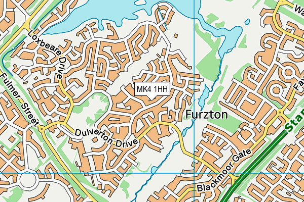 MK4 1HH map - OS VectorMap District (Ordnance Survey)