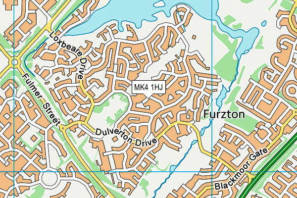 MK4 1HJ map - OS VectorMap District (Ordnance Survey)