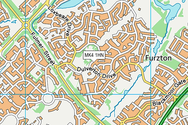 MK4 1HN map - OS VectorMap District (Ordnance Survey)