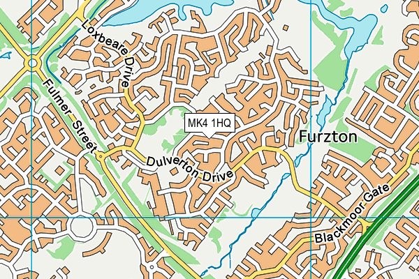 MK4 1HQ map - OS VectorMap District (Ordnance Survey)