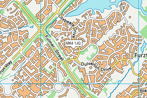 MK4 1JQ map - OS VectorMap District (Ordnance Survey)