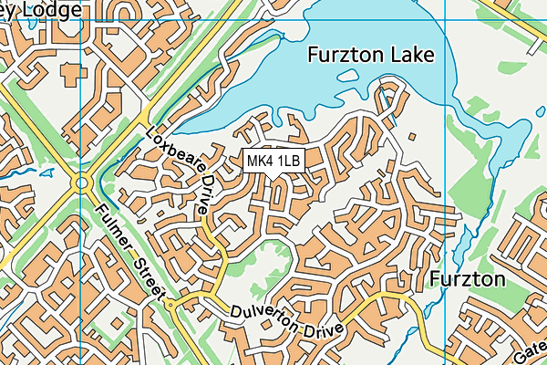 MK4 1LB map - OS VectorMap District (Ordnance Survey)