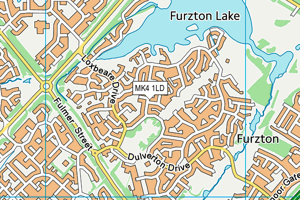 MK4 1LD map - OS VectorMap District (Ordnance Survey)