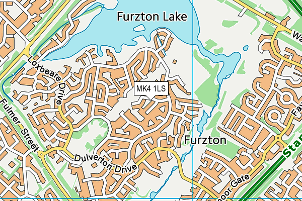 MK4 1LS map - OS VectorMap District (Ordnance Survey)