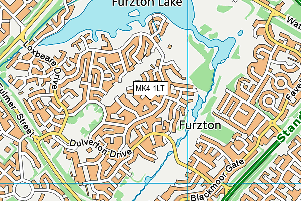 MK4 1LT map - OS VectorMap District (Ordnance Survey)