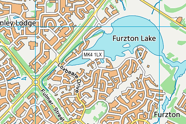 MK4 1LX map - OS VectorMap District (Ordnance Survey)