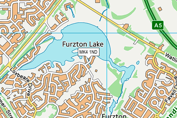 MK4 1ND map - OS VectorMap District (Ordnance Survey)