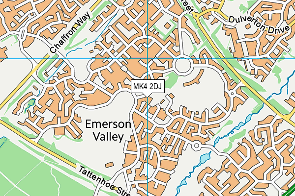 MK4 2DJ map - OS VectorMap District (Ordnance Survey)