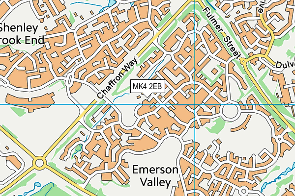 MK4 2EB map - OS VectorMap District (Ordnance Survey)
