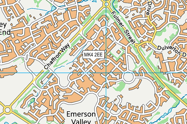 MK4 2EE map - OS VectorMap District (Ordnance Survey)