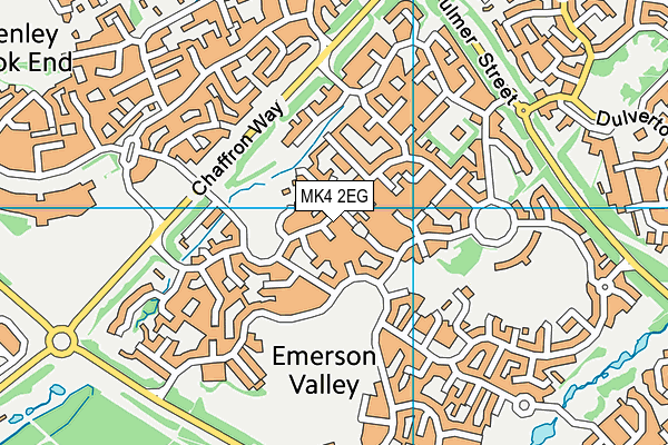 MK4 2EG map - OS VectorMap District (Ordnance Survey)