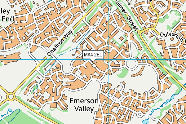 MK4 2EL map - OS VectorMap District (Ordnance Survey)
