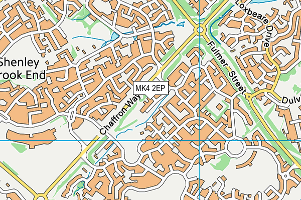 MK4 2EP map - OS VectorMap District (Ordnance Survey)