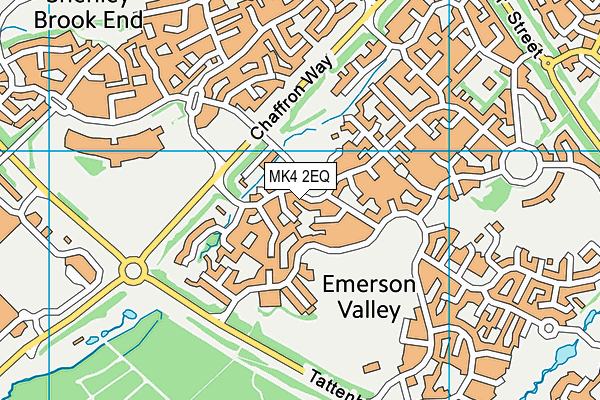 MK4 2EQ map - OS VectorMap District (Ordnance Survey)