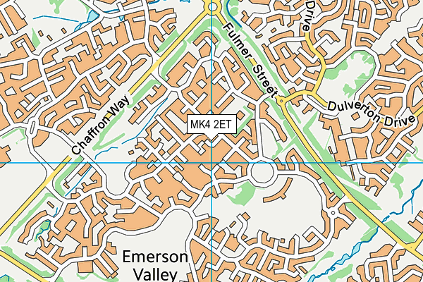 MK4 2ET map - OS VectorMap District (Ordnance Survey)