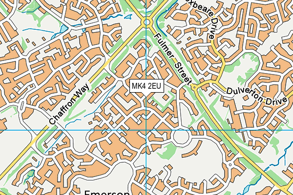 MK4 2EU map - OS VectorMap District (Ordnance Survey)