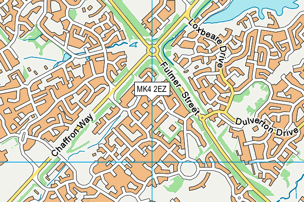 MK4 2EZ map - OS VectorMap District (Ordnance Survey)