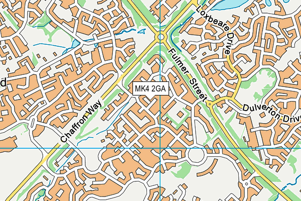 MK4 2GA map - OS VectorMap District (Ordnance Survey)