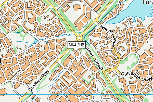 MK4 2HB map - OS VectorMap District (Ordnance Survey)