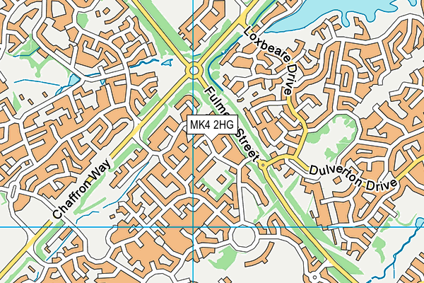 MK4 2HG map - OS VectorMap District (Ordnance Survey)