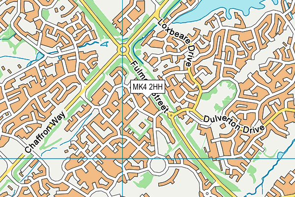 MK4 2HH map - OS VectorMap District (Ordnance Survey)